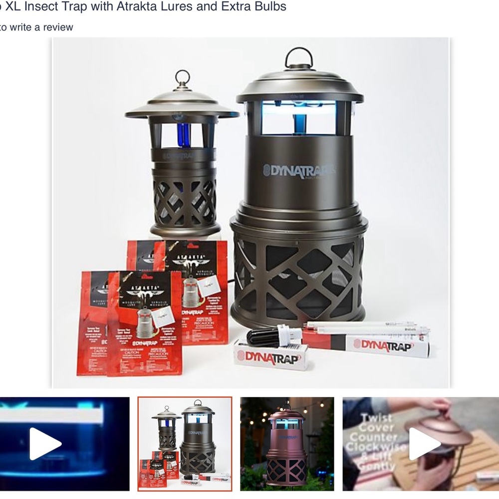 Black Insect Trap with Extra Bulbs